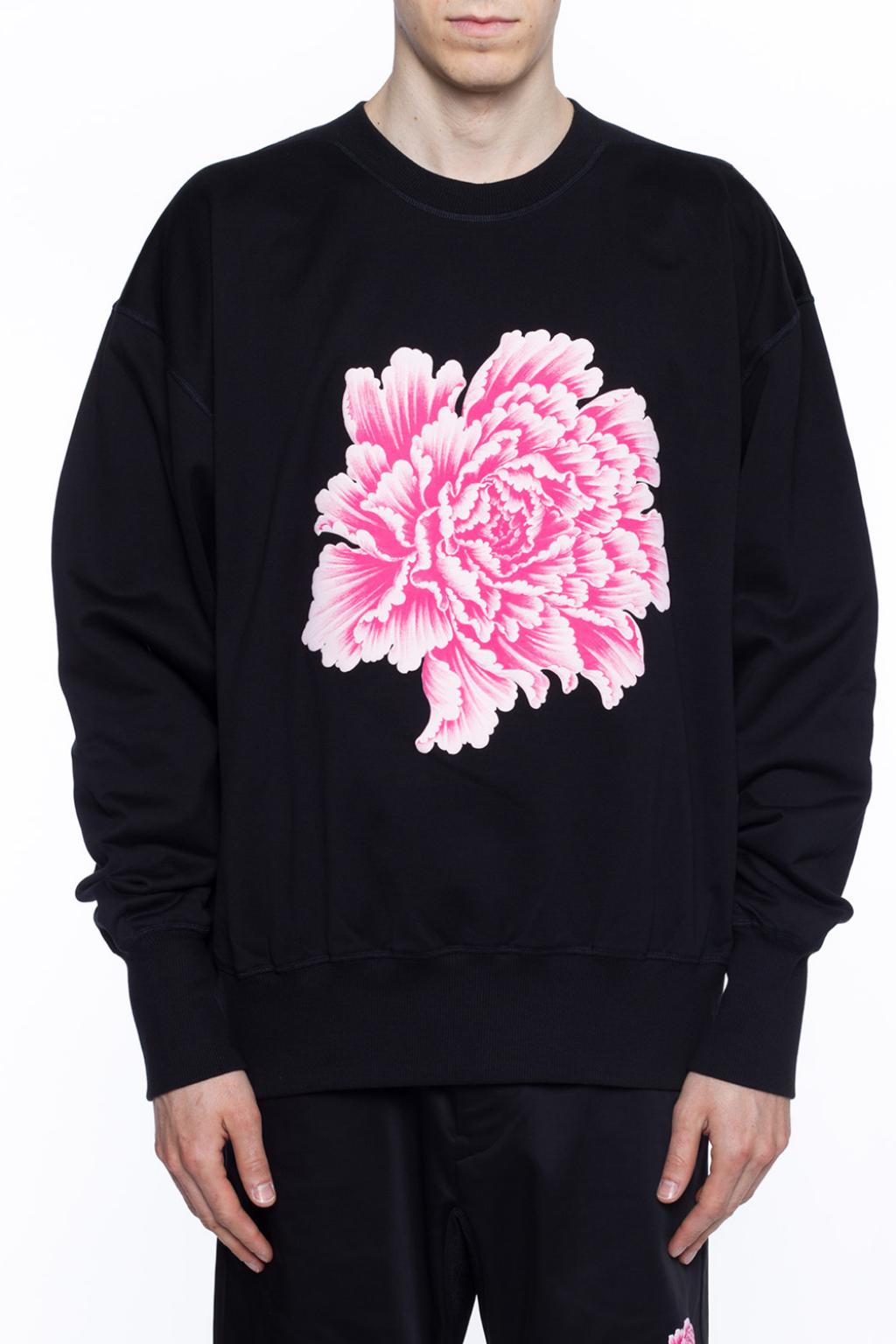 Black Floral motif sweatshirt Y-3 Yohji Yamamoto - Vitkac Canada